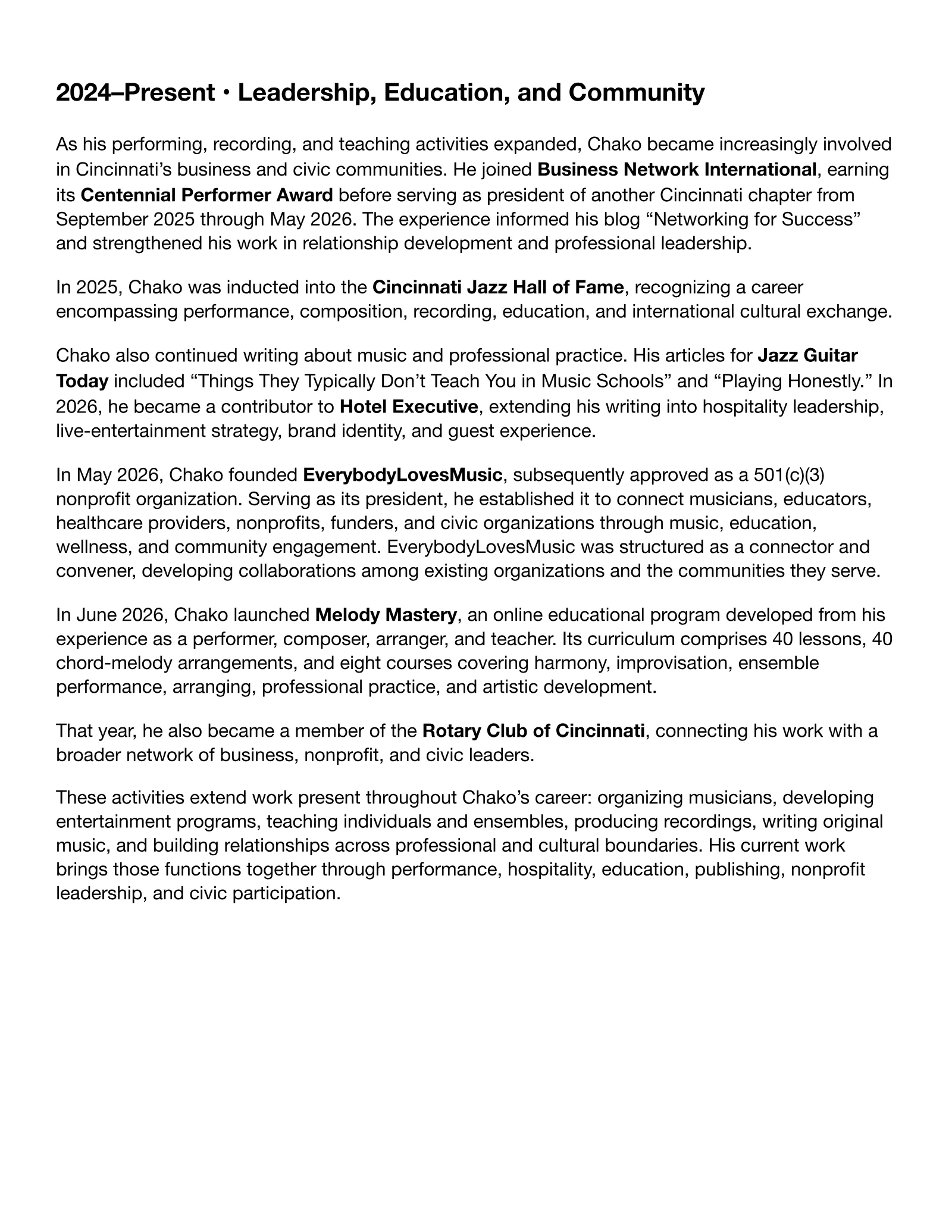 Greg Chako Executive Portfolio, page 13 of 16