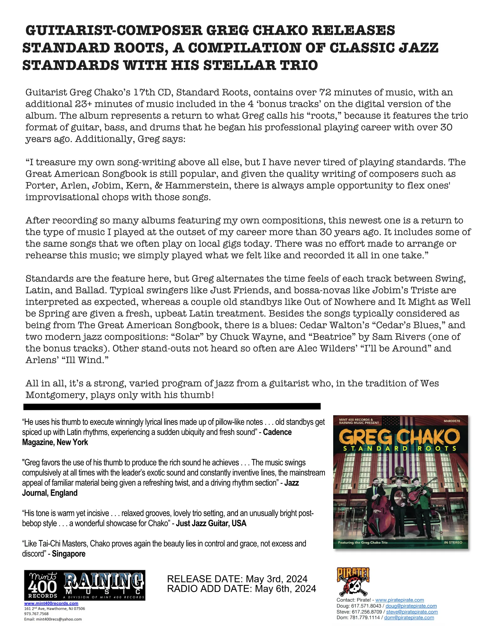 Standard Roots one-sheet, page 1