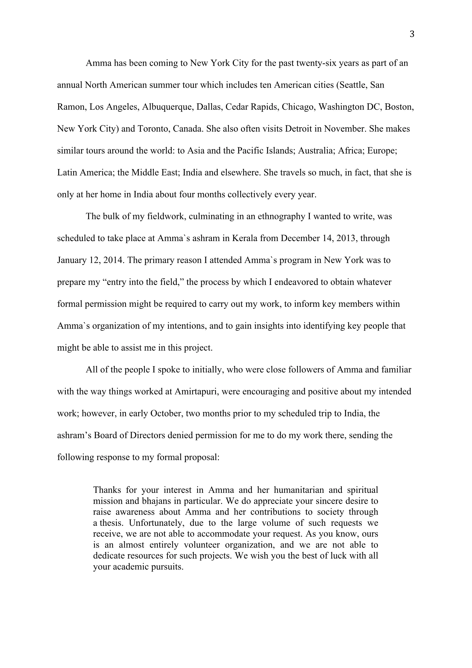 A Study of Bhajan Ensembles at Spiritual Programs of Mata Amritanandamayi Devi (academic paper), page 3 of 77