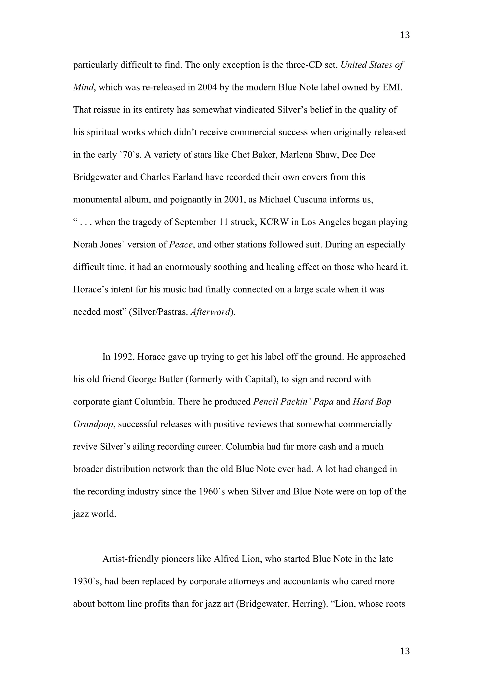 Horace Silver: A New Definition of Greatness (academic paper), page 13 of 41