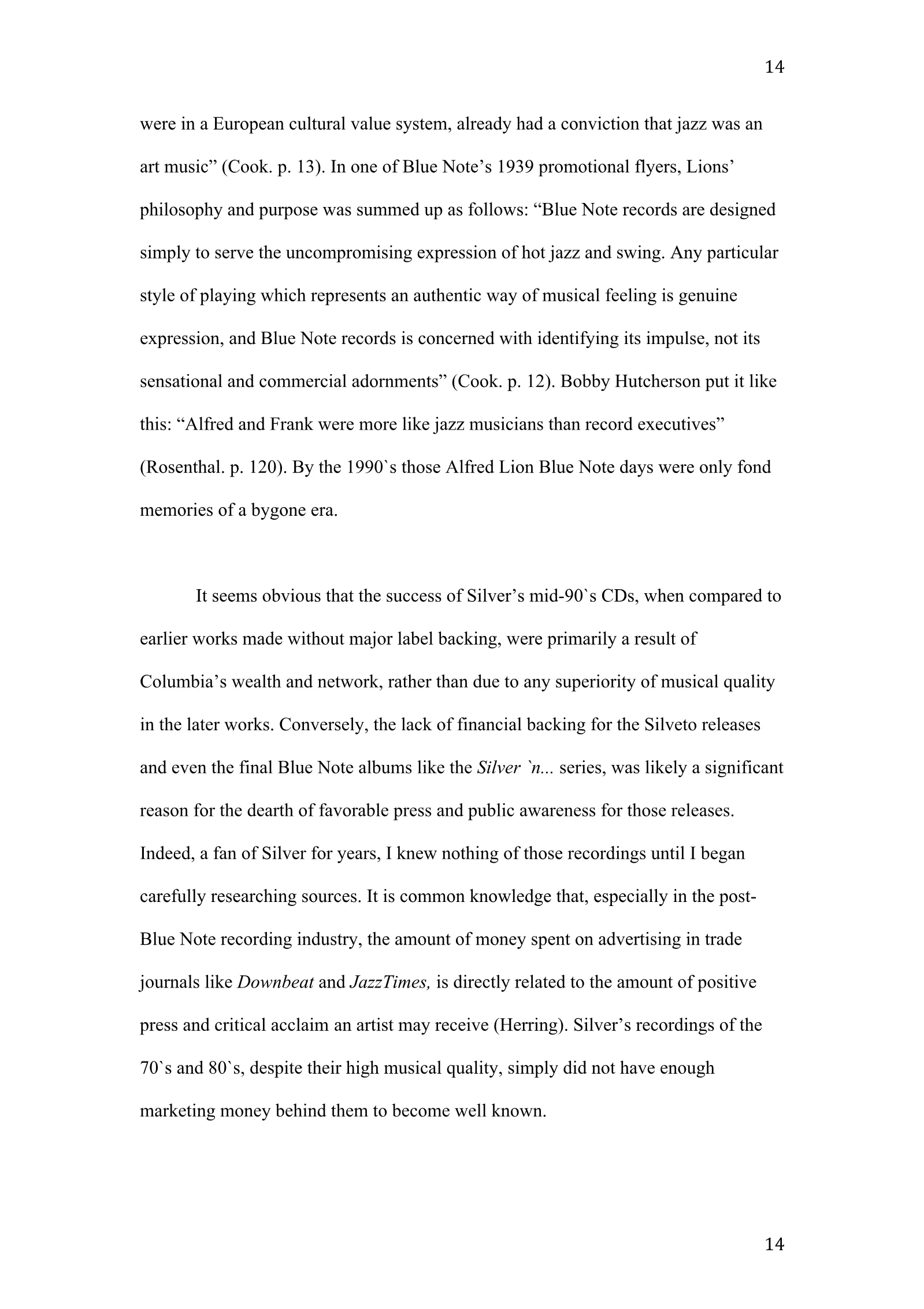 Horace Silver: A New Definition of Greatness (academic paper), page 14 of 41