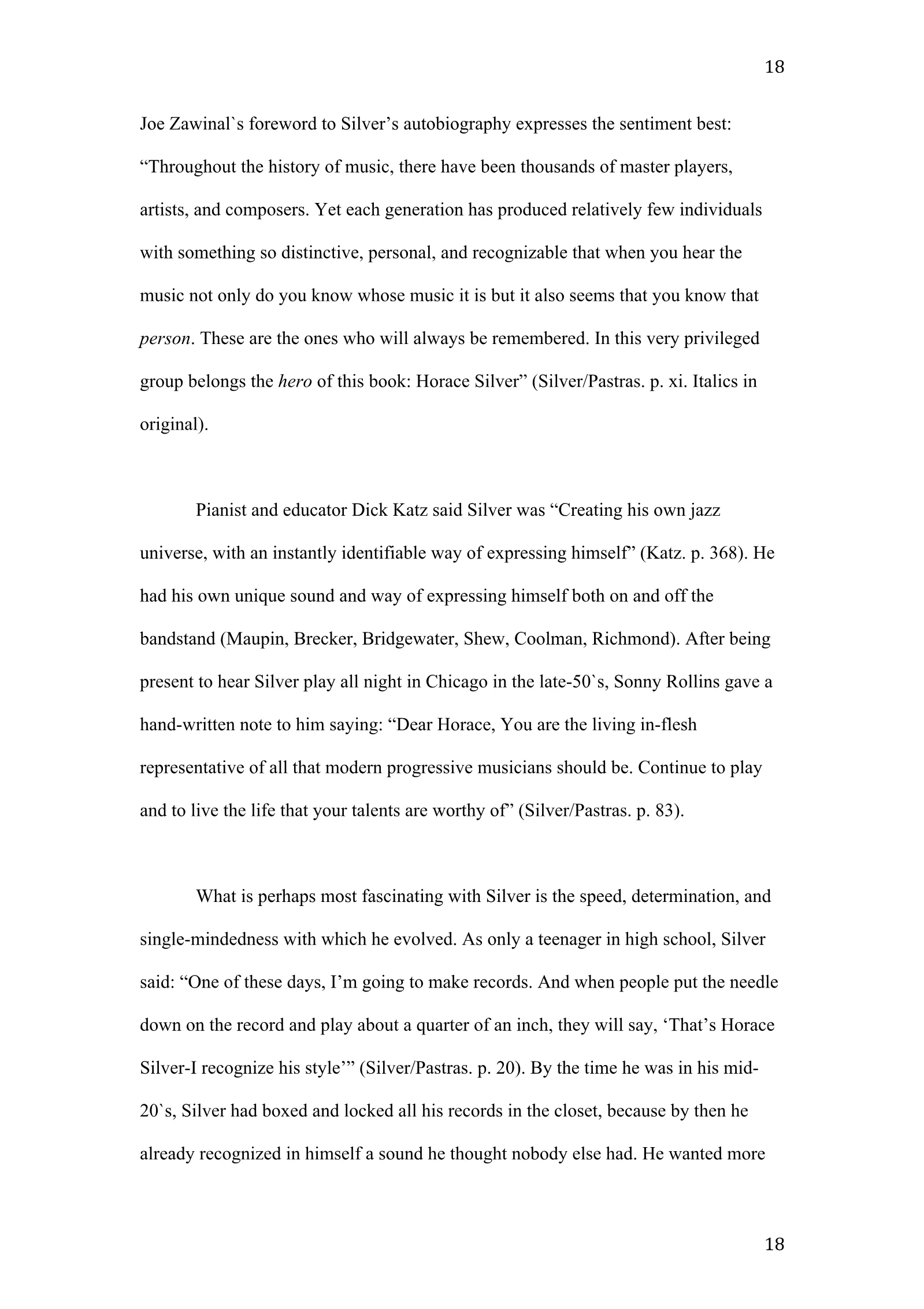Horace Silver: A New Definition of Greatness (academic paper), page 18 of 41