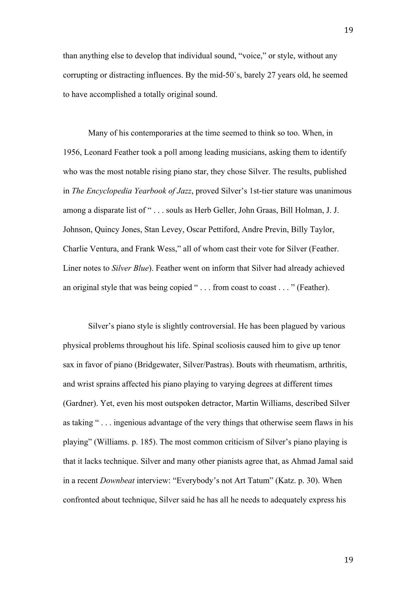 Horace Silver: A New Definition of Greatness (academic paper), page 19 of 41