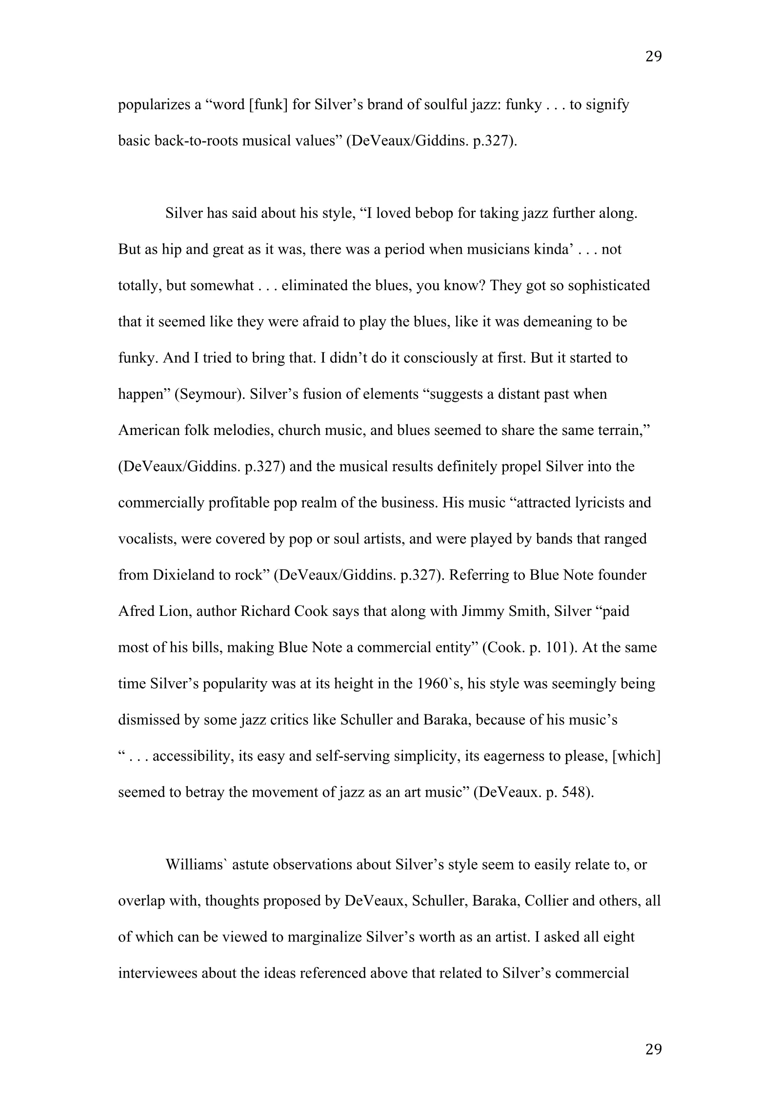 Horace Silver: A New Definition of Greatness (academic paper), page 29 of 41