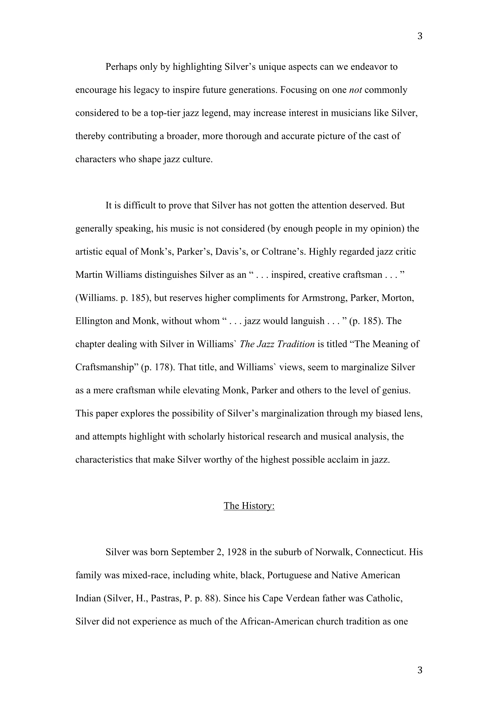 Horace Silver: A New Definition of Greatness (academic paper), page 3 of 41