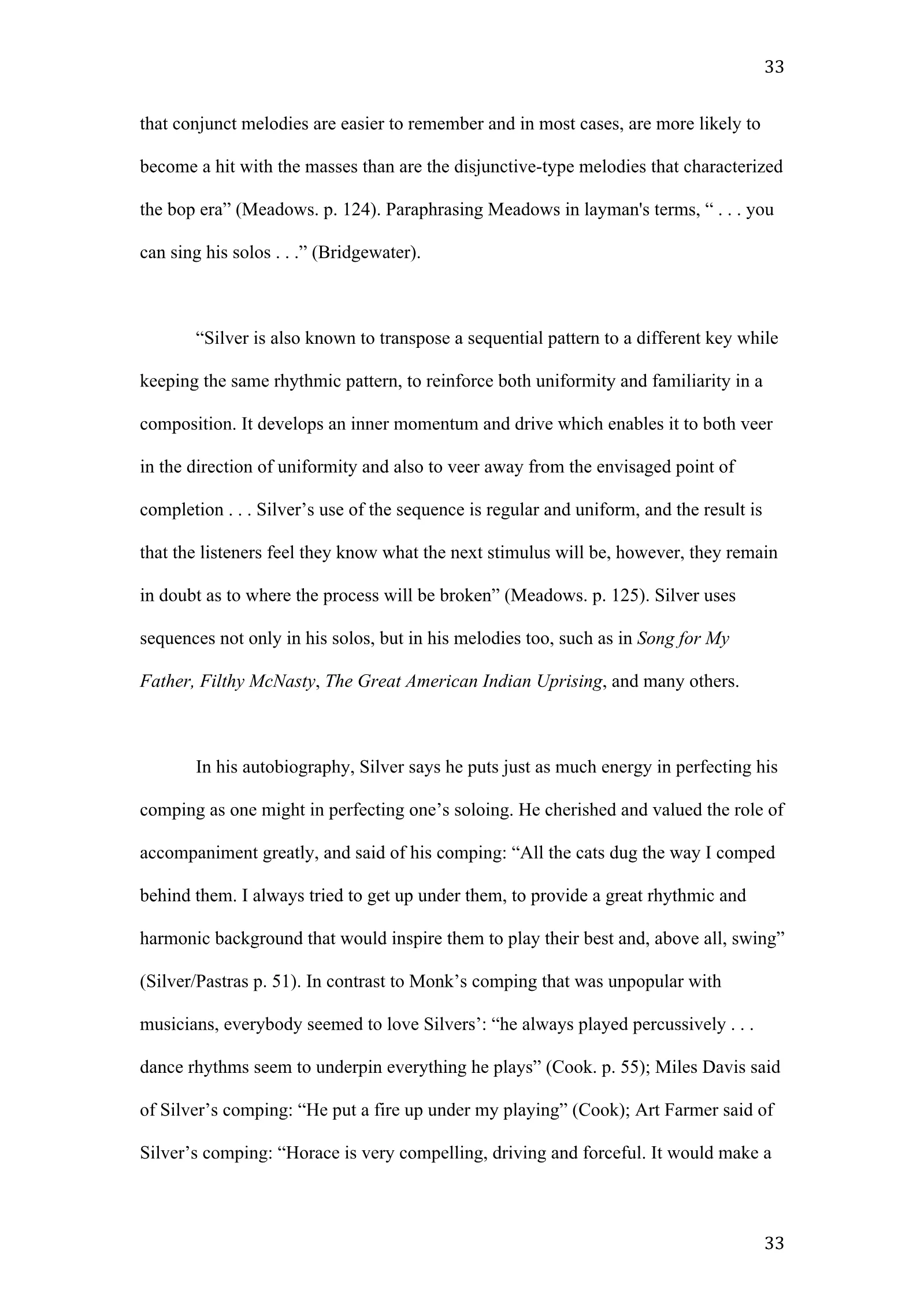 Horace Silver: A New Definition of Greatness (academic paper), page 33 of 41