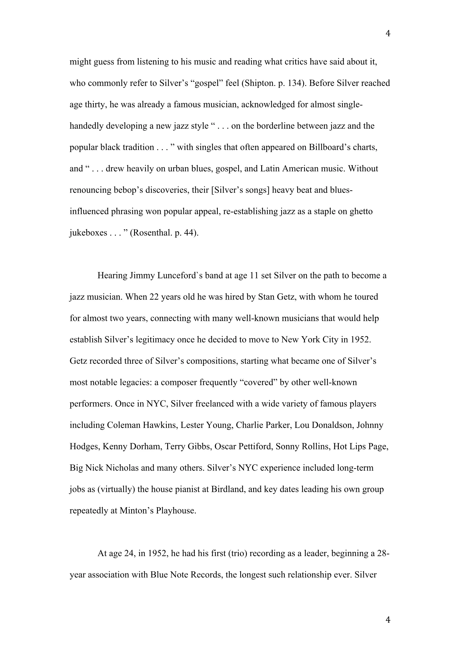 Horace Silver: A New Definition of Greatness (academic paper), page 4 of 41