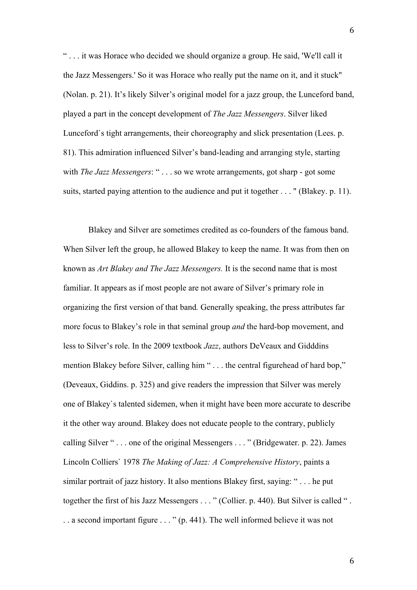 Horace Silver: A New Definition of Greatness (academic paper), page 6 of 41