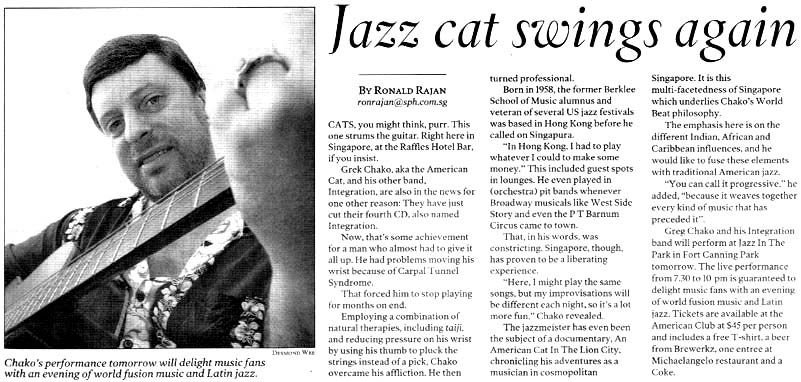 Jazz cat swings again